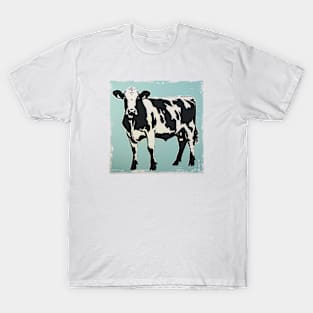 Retro vintage aesthetic cow T-Shirt